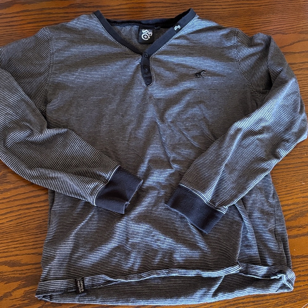 LRG Black and Gray Striped Long Sleeve